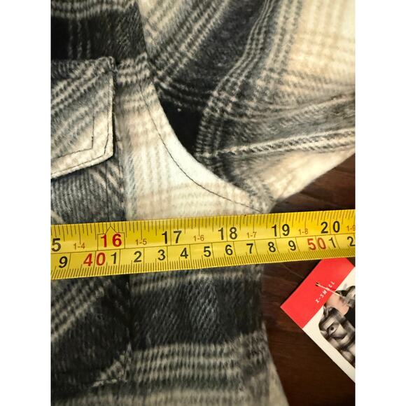 BB Dakota by Steve Madden Women's Boxy Shacket Size XS Shirt Jacket Flannel - Picture 9 of 9